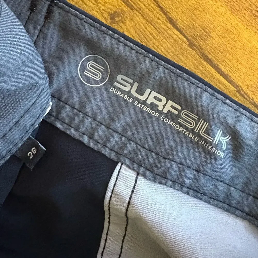 Quiksilver Highline Surfsilk Board Shorts Mens Size 28 Black Camo Side Panels